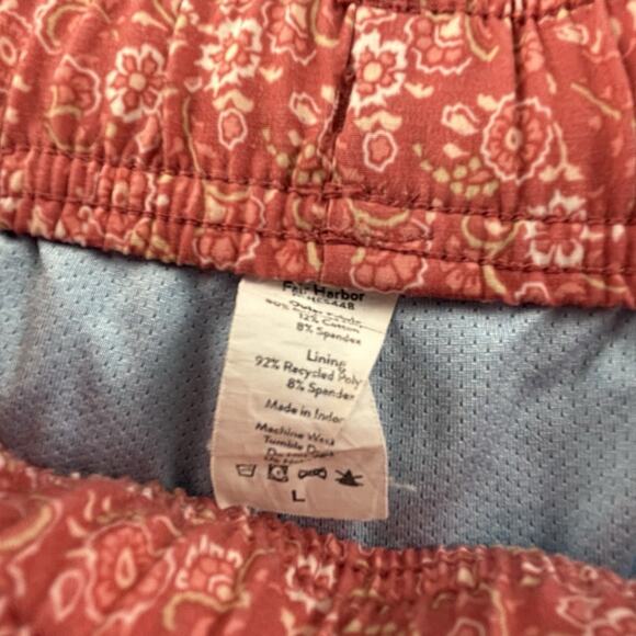 Fair Harbour Shorts Adult Size Large Red Active Athleisure Casual Men's - Picture 9 of 13